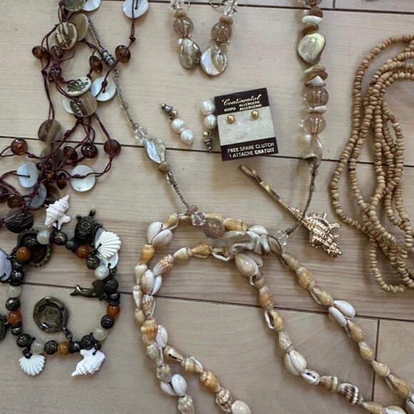 Mermaidcore Jewelry Bundle 04 – Earthy Tones, Wooden& Natural Accents - Picture 4 of 8